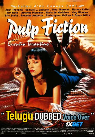 Pulp Fiction (1994) Telugu Dubbed (Voice Over) & English [Dual Audio] BluRay 720p [1XBET]